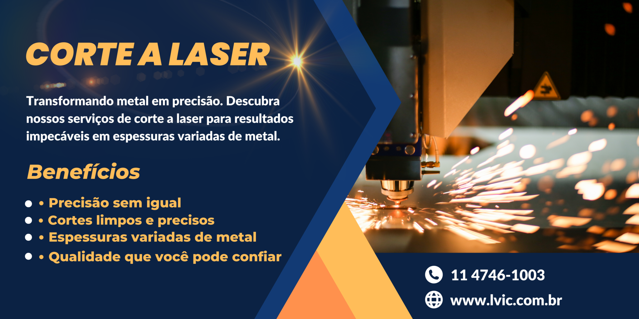 corte a laser banner